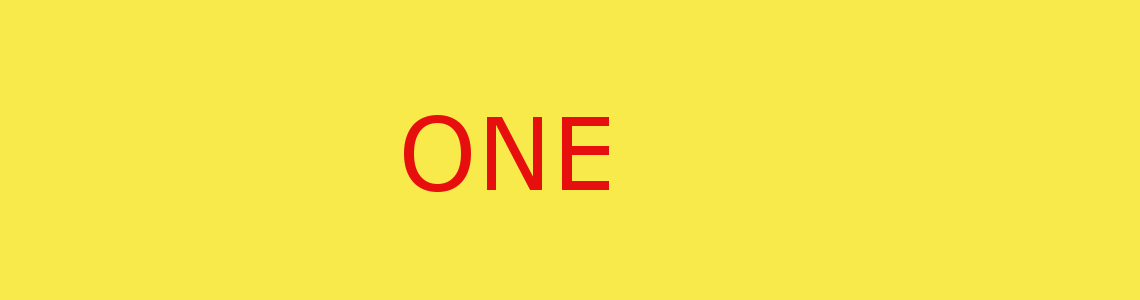 one